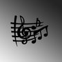 Wallity Musical 3 Accesorio de Pared Decorativo Negro